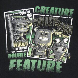 FUNKO POP WOODY SULLY & BOO SCARY MONSTER - BLACK SMALL T-SHIRT L374